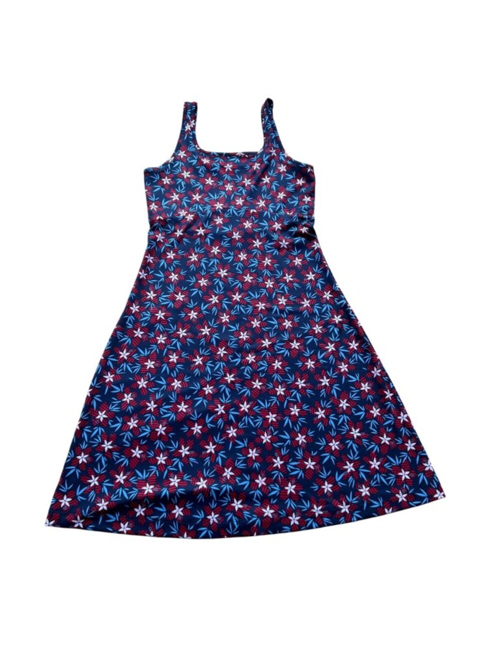 Columbia Sportswear Size XS Nocturnal Hibiscustripe Floral PFG Freezer III Dress - Picture 3 of 16